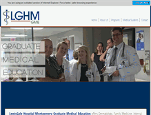 Tablet Screenshot of lghm-gme.com